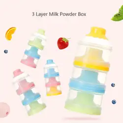 Новорожденный ребенок сухое молоко диспенсер формулы Еда конфеты контейнер для хранения токсичных свободных Box трехслойный коробка для