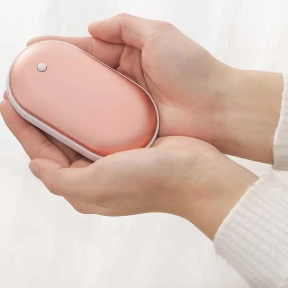 Adoolla 5200 мАч USB аккумуляторная 2 в 1 электрическая грелка для рук Мини галька