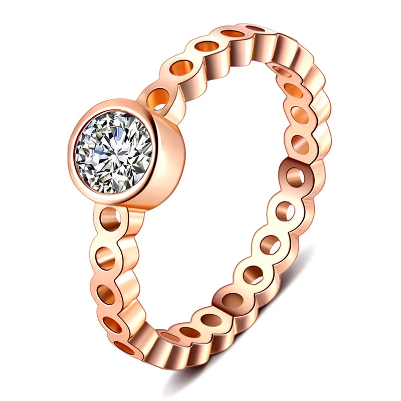 Octbyna классический дизайн обручальное кольцо AAA белый кубический циркон брендовые кольца для женщин женские свадебные CZ кольца ювелирные изделия подарок