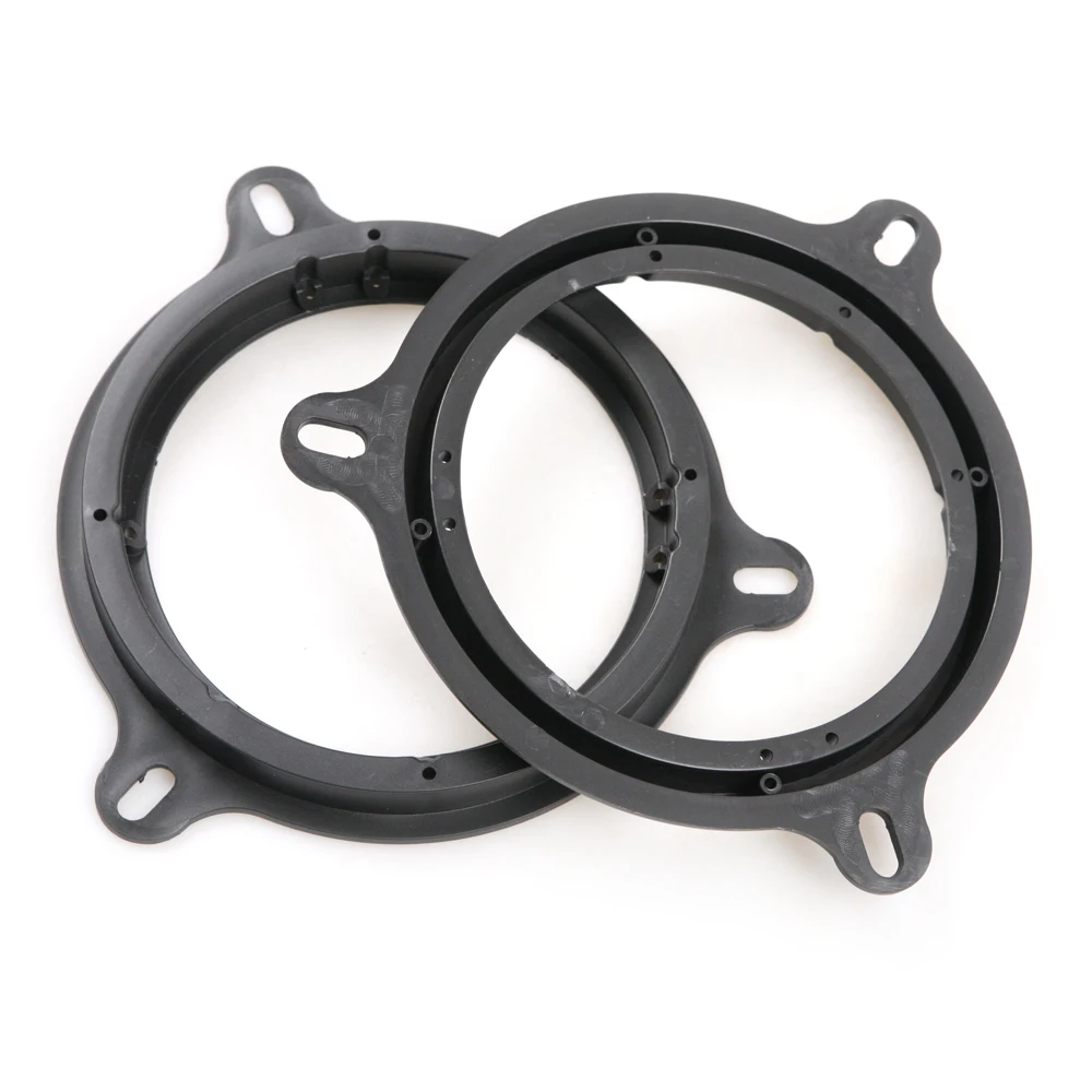 Good Quality and Brand New 2pcs Black Speaker Mount Plates Adapters Brackets Ring 2CM Thick to