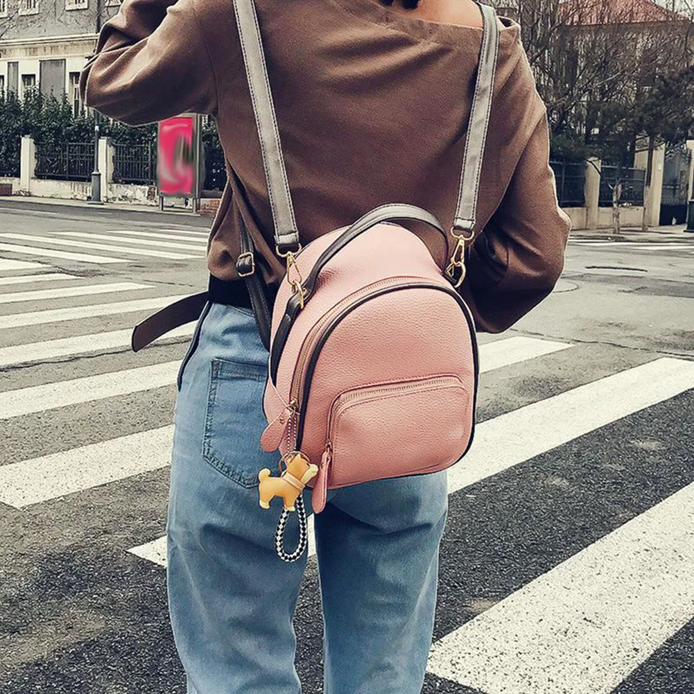 

Female Mini Chic Leather Kanken Backpacks 2019 Small Multi-Function Waterproof School Soft Rucksack Bag Travel Shoulder Tote Bag