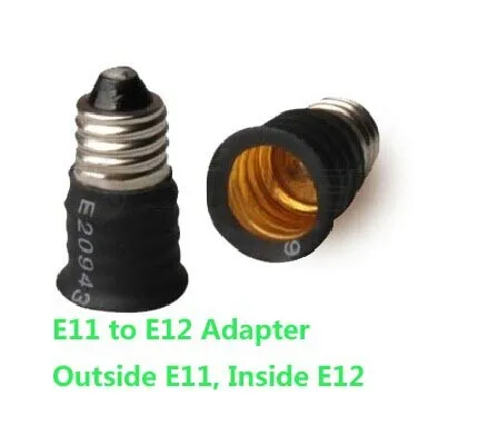 E11 to E12 Adapter Lamp Socket Converter-E12-E11