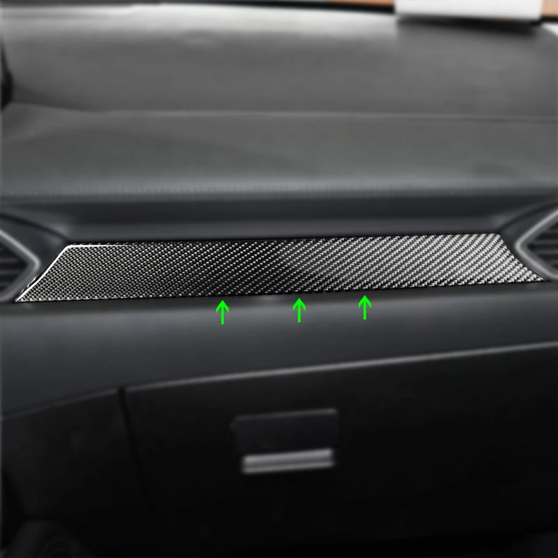 Накладка на панель приборной панели из углеродного волокна для Mazda CX-5 CX5 только LHD