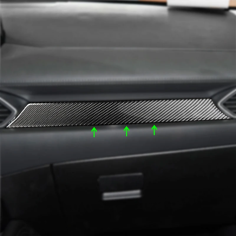 

Carbon Fiber Car Center Control Dashboard Panel Cover Decorative Sticker Trim For Mazda CX-5 CX5 2017 2018 ONLY LHD