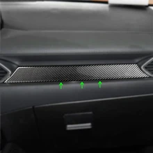 Панель из углеродного волокна для приборной панели автомобиля, декоративная наклейка для Mazda CX-5 CX5 2017 2018 только LHD