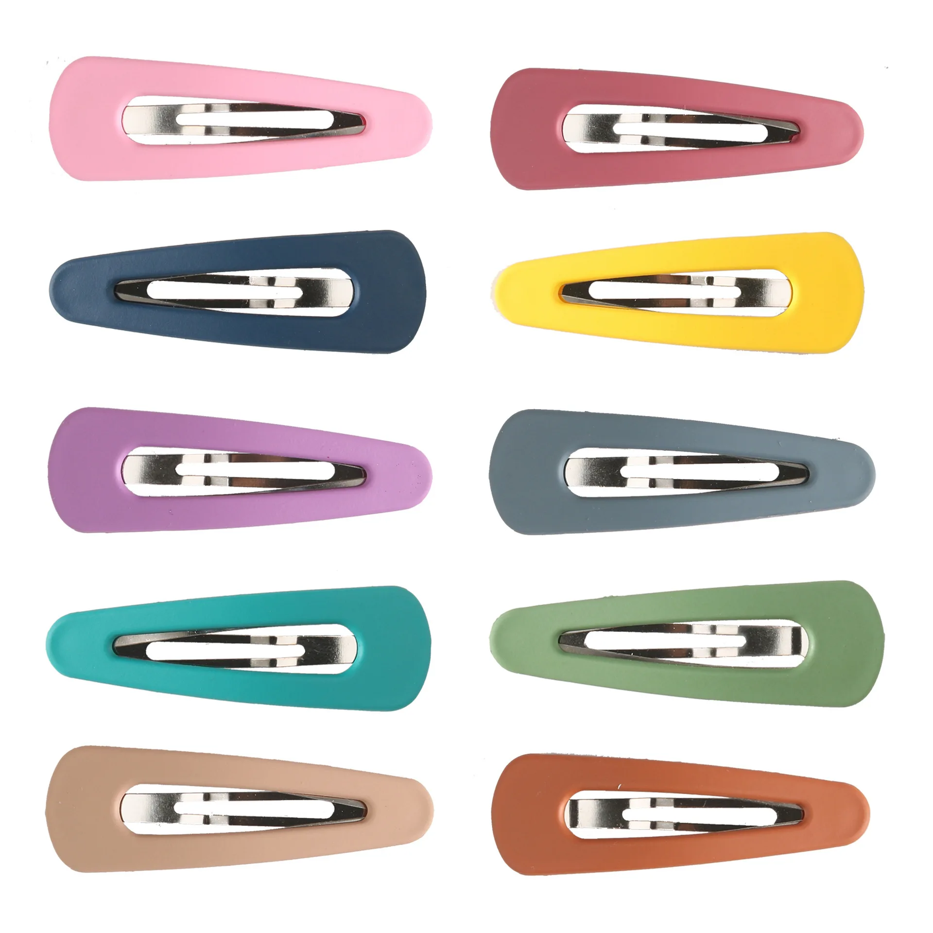 

Geometric Hair Clips For Women Sweet Solid Warm Candy Color Water Drop Hair Pin Bobby Hairpins Leopard Print Rectangle BB Clip