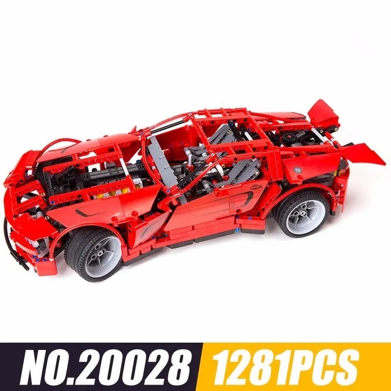 

20028 And Technology Series Sports Car Assembling Spelling Insert Alpinia Building Blocks Plastic Children Toys 1281pcs
