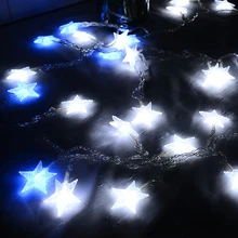 Длина 32.8ft ПВХ светодиодный свет шнура с аксессуары фестиваль вечерние Декор Рождественская елка звезда огни открытый праздник огни