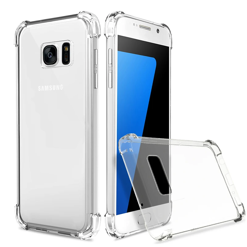

Shockproof Clear Silicone Case For Samsung Galaxy S10 Plus Lite Note9 J8 A6 A8 A9 A750 2018 A9S A6S J6 J4 Plus Soft TPU Cover