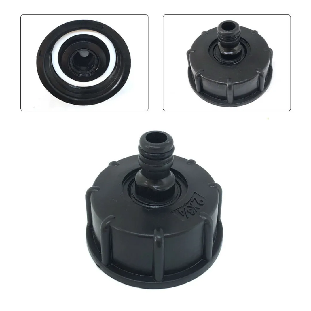 

Tote Water Ball Valve For IBC Container S60 X6 Adapter Garden Tap Cap With Male Thread Hose Connection