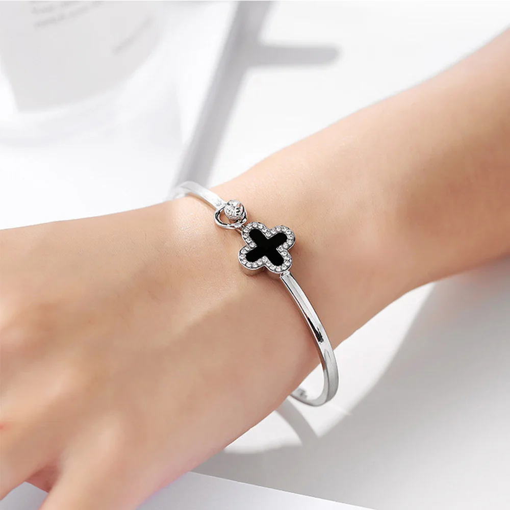 

2019 jingyang Rose Gold Bracelet Clover Bracelet Bracelet Jewelry Watch Accessories Female Gift Fashion Bangle Bracelet