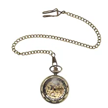 Механические карманные часы стимпанк Ретро Роскошные карманные часы мужские и женские модные карманные часы