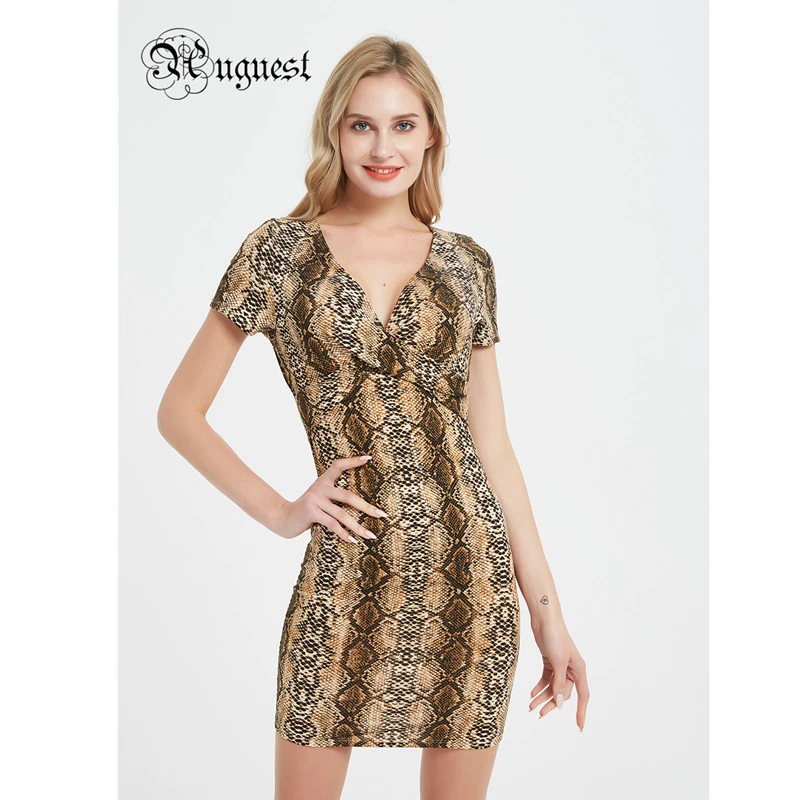 snake print summer dress
