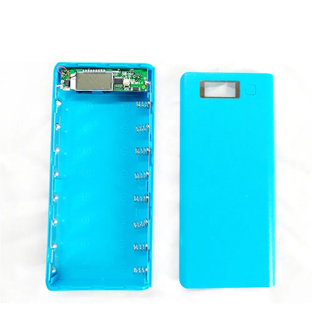FGHGF DIY USB المحمول قوة البنك شاحن حالة حزمة 8 قطع 18650 بطارية حامل للهاتف الكهرباء توفير المحمول شواحن الهاتف