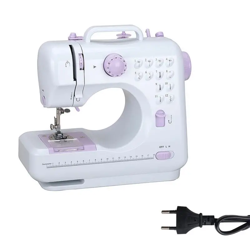 

Sewing Machine 12 Stitch Version Electric Multi-Function Mini Sewing Device Bottom Non-slip Mat Durable High Quality Cute
