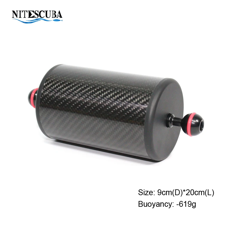 

NiteScuba Diving Carbon Fiber Float arm F90 for strobe light Underwater camera housing case tray bracket photography accessories