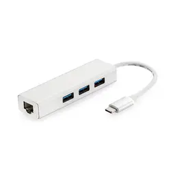 USB-C адаптер USB 3,1 3-Порты и разъёмы концентратор с Ethernet конвертер для Тип usb-C устройств, включая Macbook, Mac Pro Mini IMac, Surf