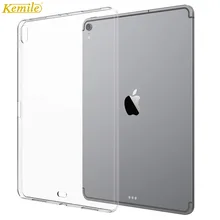 Kemile Чехол для iPad Pro 11 мягкий кожаный гибкий бампер прозрачный ТПУ Резиновая задняя крышка протектор для Apple iPad 11 чехол