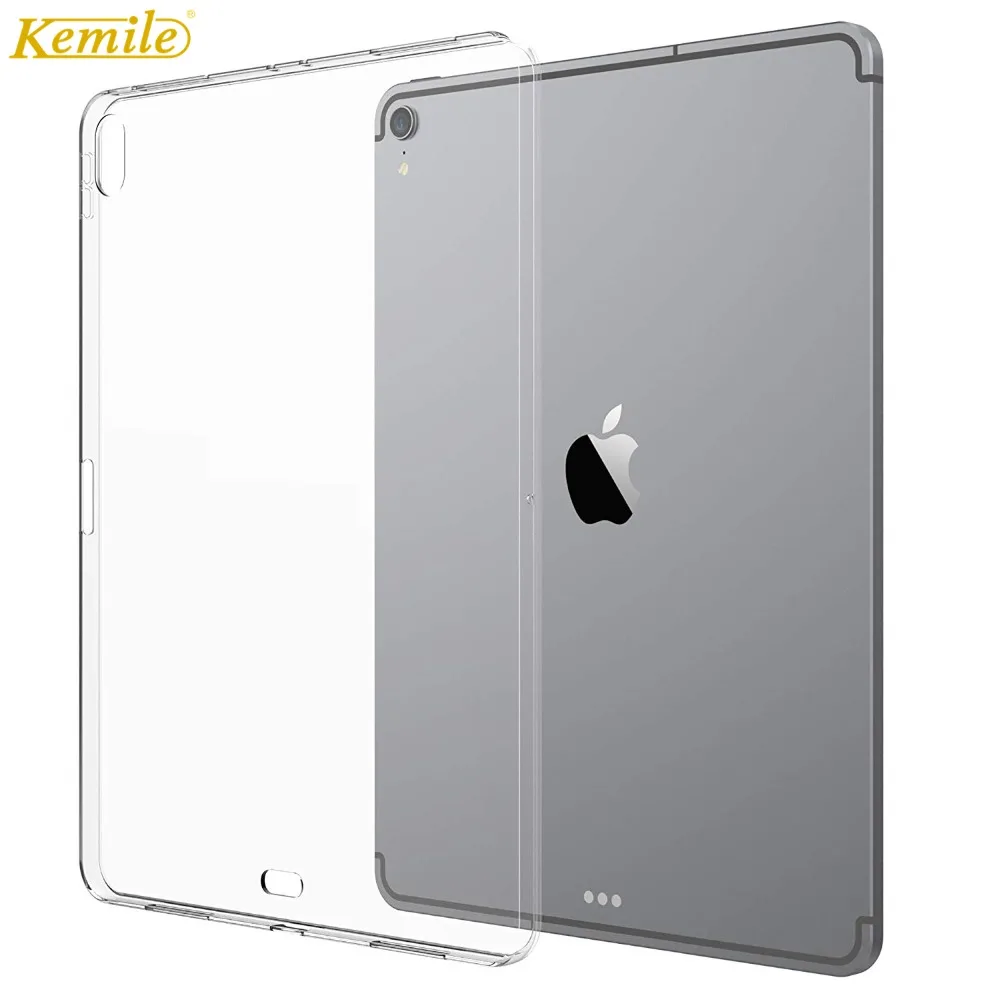 Чехол Kemile для iPad Pro 11 2018 мягкий гибкий бампер прозрачный ТПУ резиновый защитный
