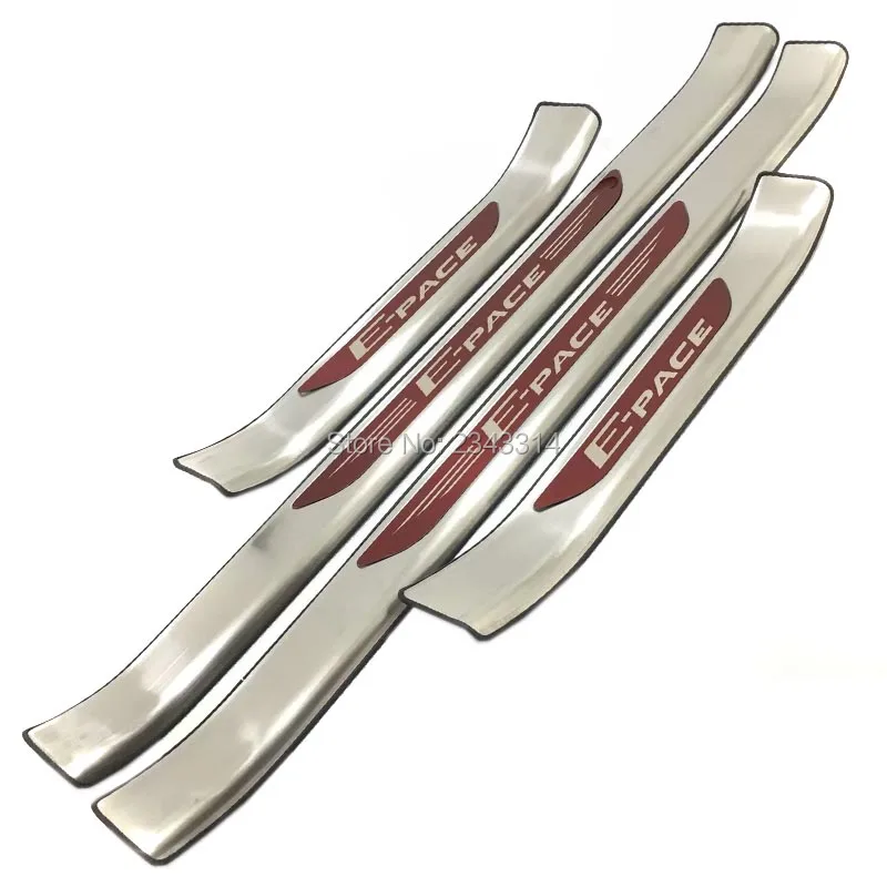 

For Jaguar E-Pace 2018 2019 Stainless Door Sill Scuff Plate Protector Trim Kick Guard Pedal Step Cover Car Styling Accessories