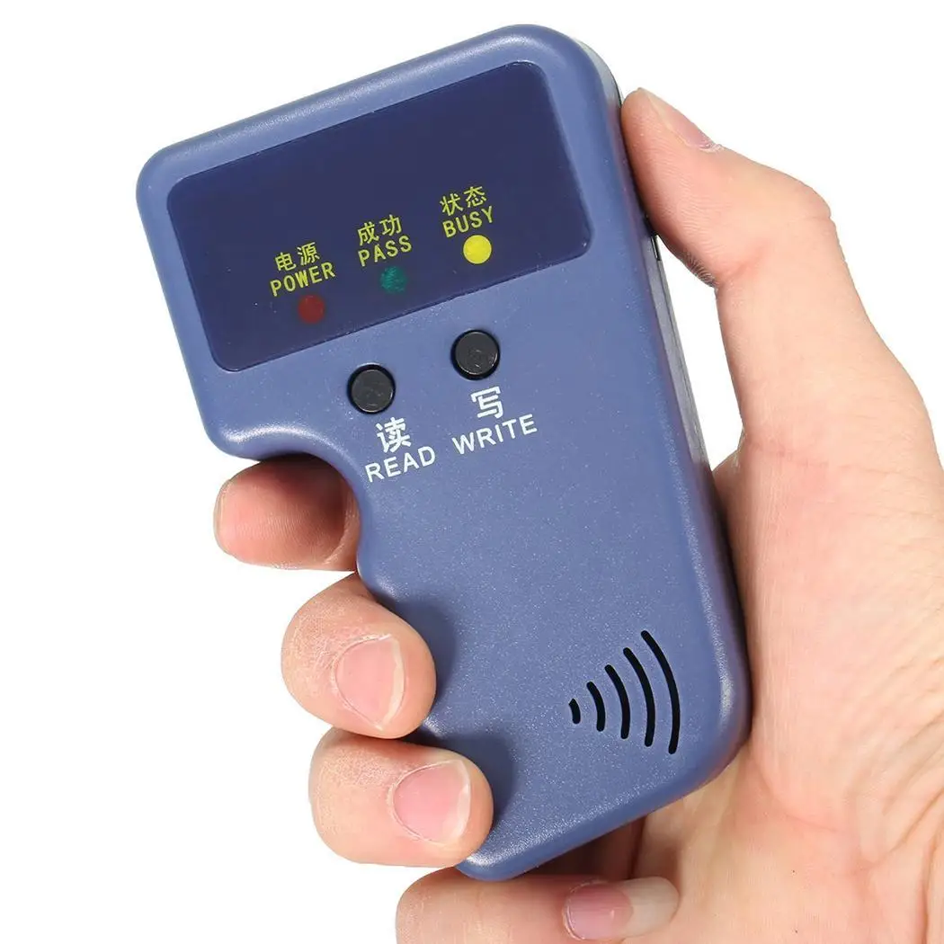 

Duplicator Key Handheld 125KHz RFID IC ID Card Copier Writer Duplicator Programmer Reader Match Writable Keyfobs Tags