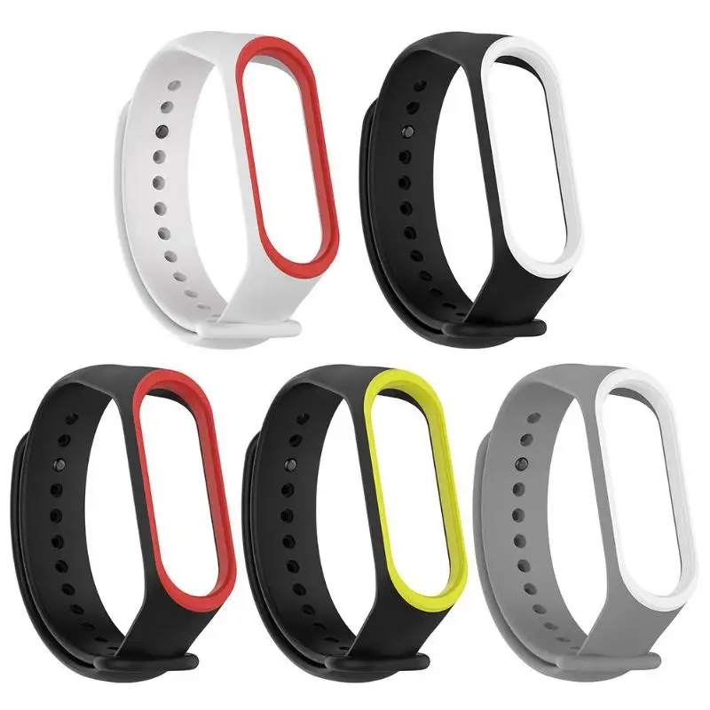 Мягкий силиконовый пористый дышащий регулируемый ремешок для часов Xiaomi Mi Band 3