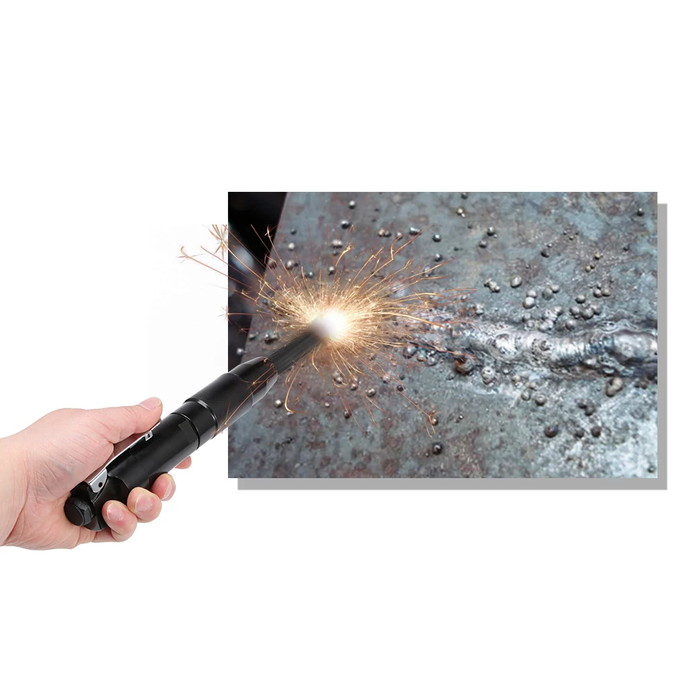 

Needle Scaler Removing Rust Corrosion Slag Remove Tool Rust Slag Deburring Cleaning Tool with 12 Steel Needles Air Pneumatic