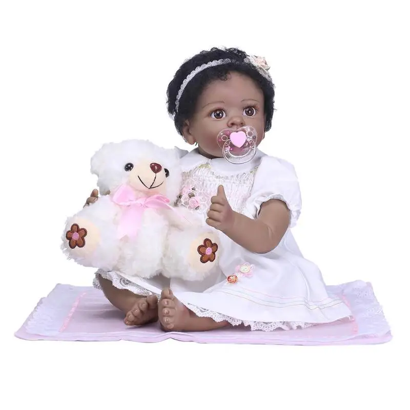 

55cm NPK Reborn Baby Doll Lifelike Toddler Sleeping Soothing Playmate Toys Set Handmade Vinyl Simulation Doll