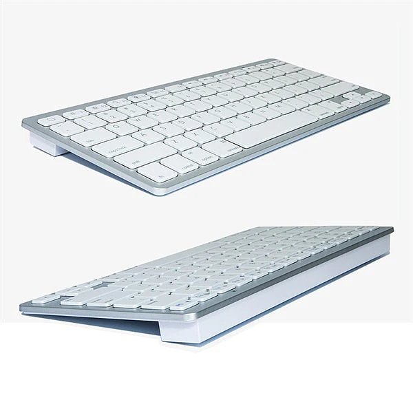 Портативная Bluetooth беспроводная клавиатура Chiclet Keys белая для iPad iPhone Macbook Android Tablet PC Windows IOS мини-клавиатура
