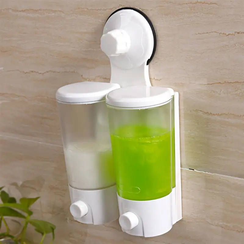 

High Power Suction Cup Hand Wash Bath Liquid Double Ended Liquid Soap Dispenser