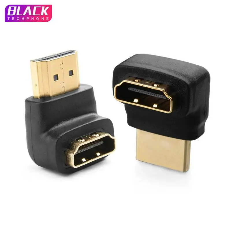 HDMI разъем Мужской к HDMI Женский адаптер 4K конвертер удлинитель 270 90 градусов под прямым углом для HDTV PC HDMI адаптер