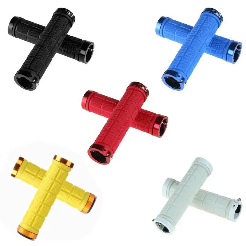 Cycling Bicycle Cover Fixe Gear Cover Rubber Lock On Anti skid Handlebar multicolor Bicycle