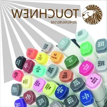 NEW TouchNew Double Head Artist Soluble Colored Sketch Brush Pen Set Drawing Design Paints Art Marker Affordable 72 100colors double head artist sketch watercolor brush pen set for comics drawing design paints art marker school supplies