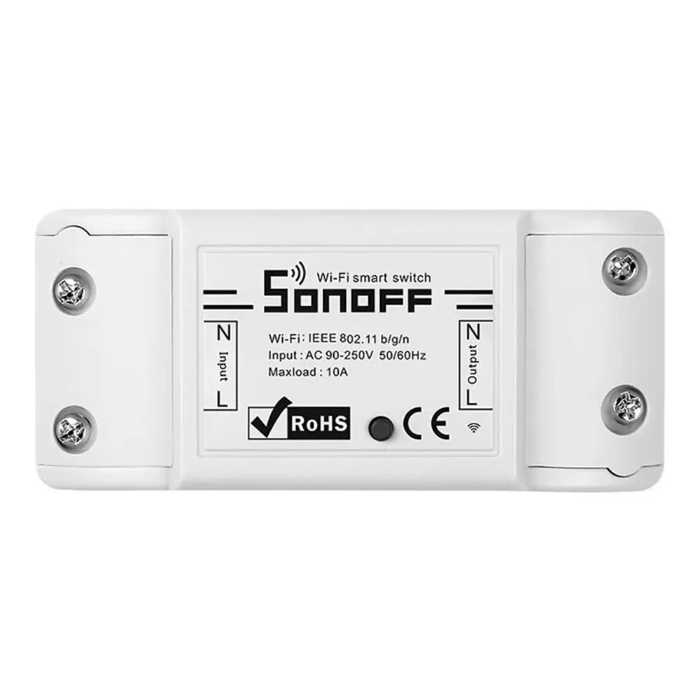 

SONOFF Basic Wireless Wifi Switch Remote Control Automation Module DIY Timer Universal Smart Home 10A 220V AC 90-250V New 2019