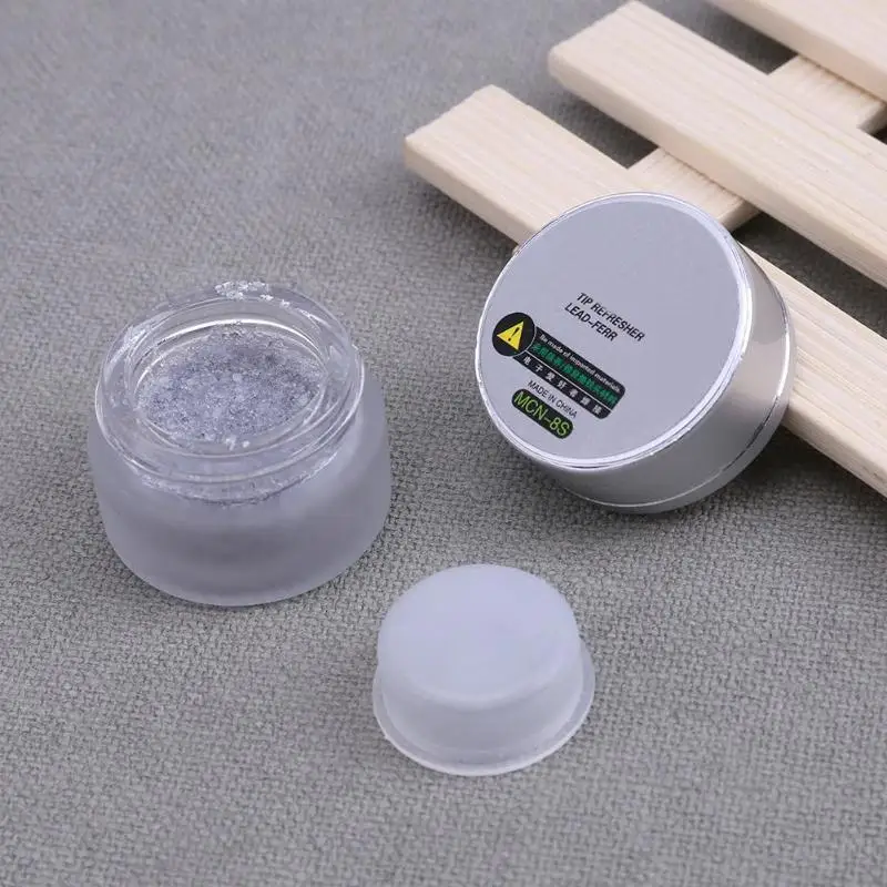 

Mechanic Soldering Iron Tip Refresher Clean Paste for Oxide Solder Iron Tip Head Resurrection Repair Tools 34g