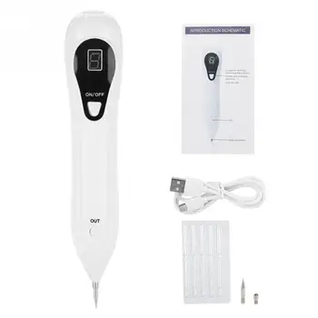 

Skin Care Mole Tattoo Freckle Removal Pen LCD Sweep Adjustable Spot Mole Removing Wart Corns Dark Spot Remover Beauty Machine