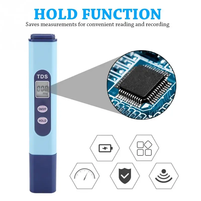 Портативный ЖК-дисплей TDS монитор чистоты воды аквариум бассейн гидропоники воды тестер метр