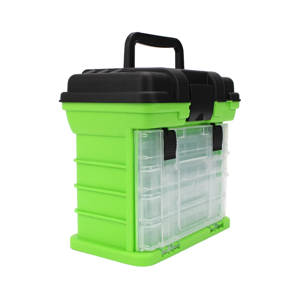Большая Рыболовная Снасть коробка 4 слоя 27*17*26 см портативный водостойкий карп, морской лодка рыболовный корпус инструменты аксессуары