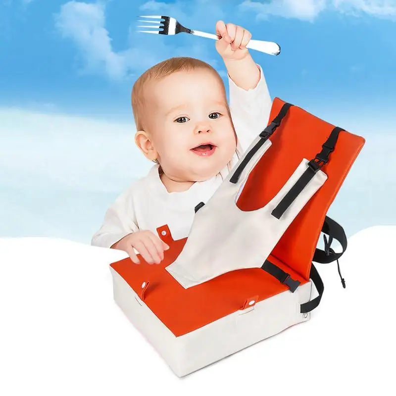Washable Thick Chair Increasing Cushion Dismountable Increased Chair Pad Portable Round Chair Cushion For Baby Toddler Infant Dining Booster Seat For Kids