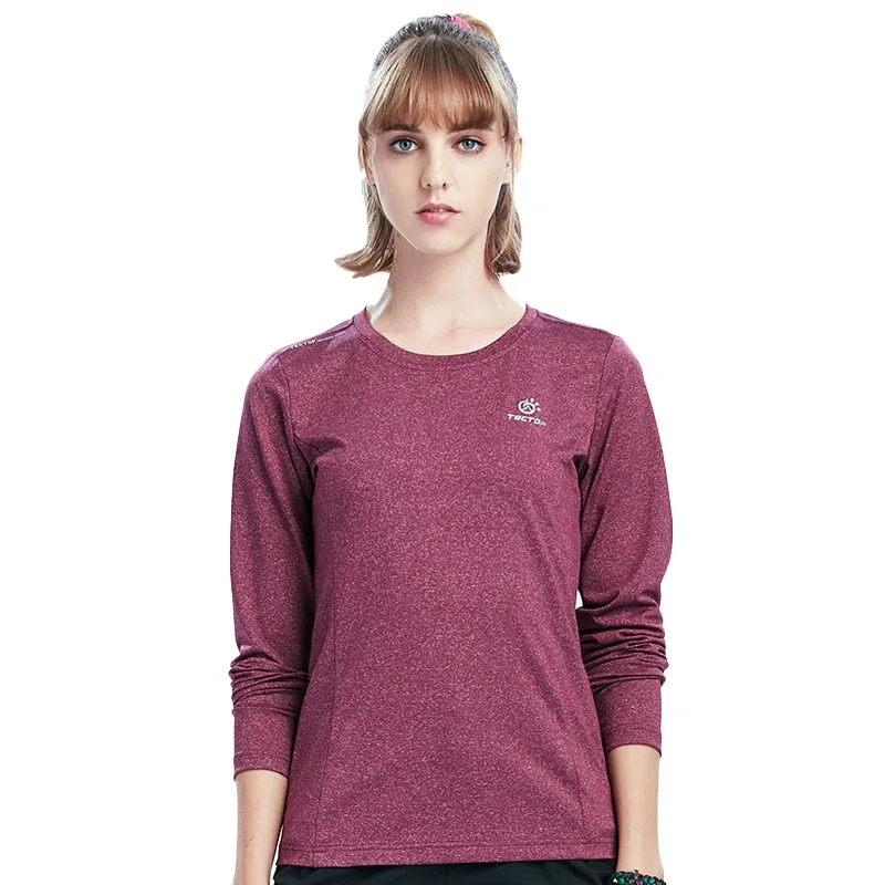 

Spring Summer Women T Shirts Long Sleeve Outdoor Sports Tops Tee Quick Dry Breathable Hiking Mountain Trekking T-Shirts