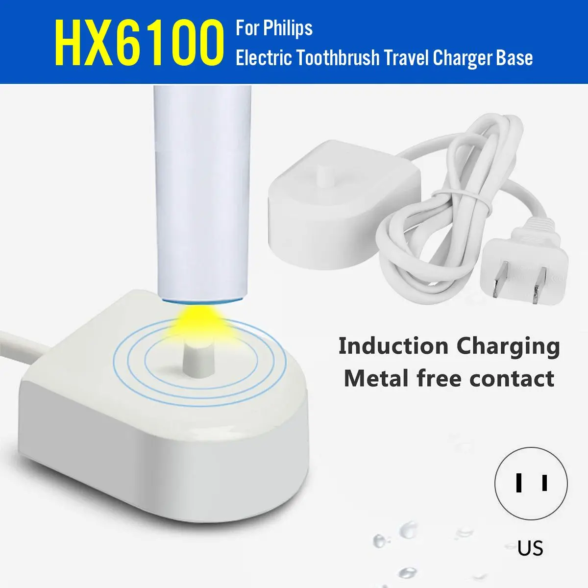 Electric Toothbrush Charger For Philips Sonicare Charger Base Travel Charger HX8140 HX8111 HX8211 HX8255 HX8240 US plug Electric Toothbrush Charger For Philips Sonicare Charger Base Travel Charger HX8140 HX8111 HX8211 HX8255 HX8240 US plug
