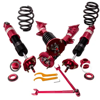 

Full Coilover Suspension For BMW 3 Series E36 Coupe Sedan Hatchback Coil Strut 1998 318is 325i 323i 316 red camber arm