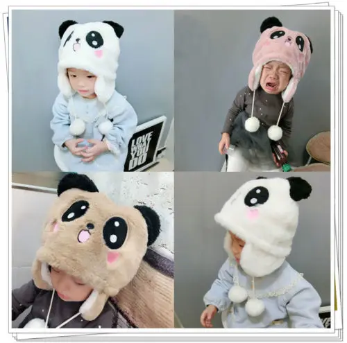 

New Winter Warm Cute Girl Boy Thick hat Furry Cartoon Cap for Photography prop Unisex