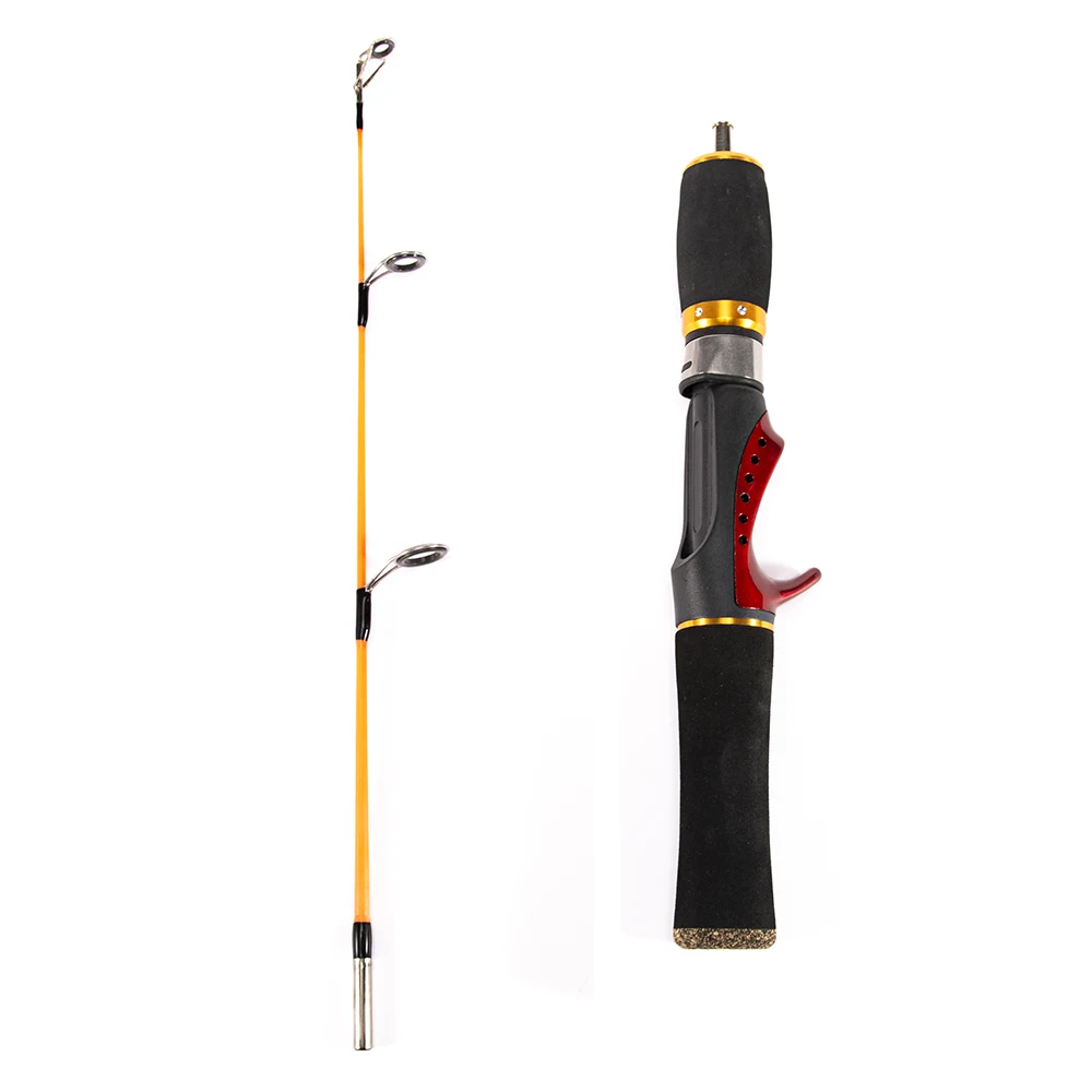 52cm Ice Fishing Rod Portable Lightweight Two Sections Detachable