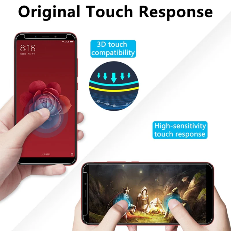 9H закаленное стекло для Xiaomi Redmi 6A 6 Pro защита экрана 5A Note 5 Защитная пленка стекла