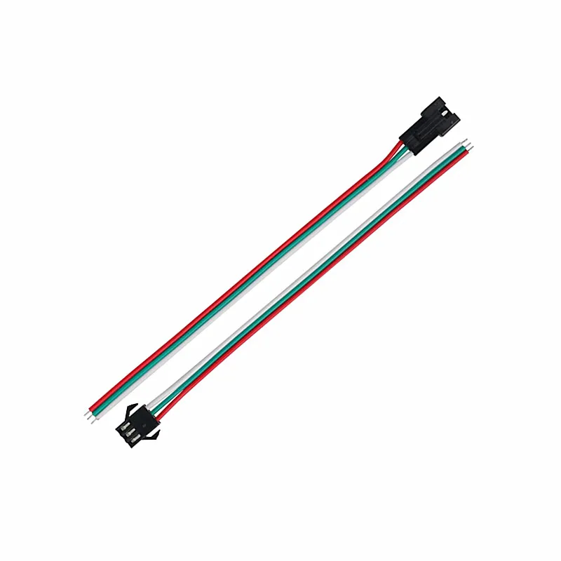 5 100 пар 2 3 4 штырьков разъем SM для jst 2PIN 3pin 4pin 5pin провод штекер pigtail светодиодная