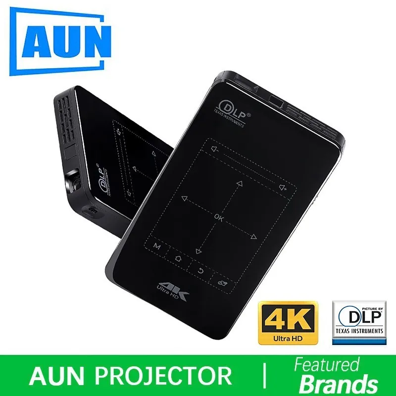 

Brand AUN D7 Android Projector. MINI Projector with WIFI, Bluetooth, 4,000mAH Battery.Support 4K, 1080P. Portable Theater.