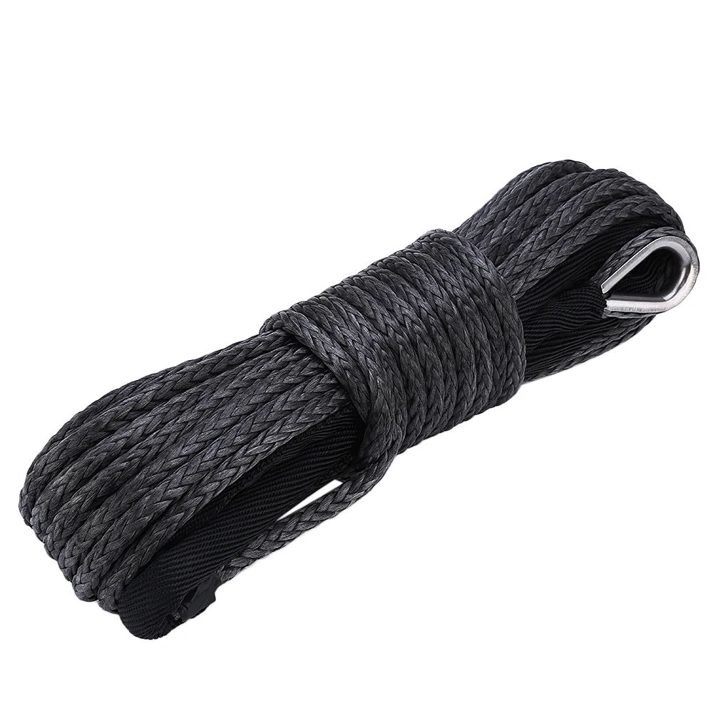 التخليص! السيارات UHMWPE شد حبل 1/4 بوصة 50 قدم القياسية 7500-8000Lbs كسر قوة