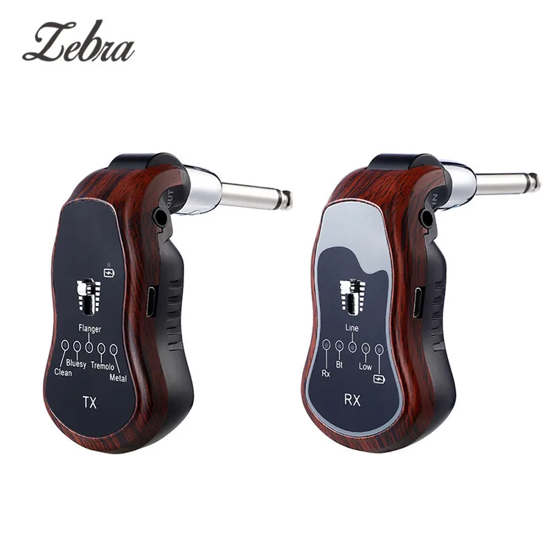 

New 5 In1 Wireless Guitar Effects Bluetooth Transmitter Receiver Rechargeable wireless Guitar System for Electric Guitars Bass