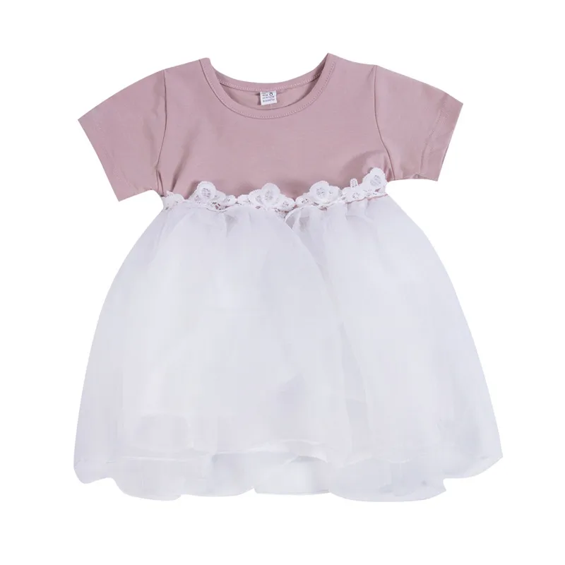 Robe princesse en maille pour petites filles, à la mode, à gros nœud, à